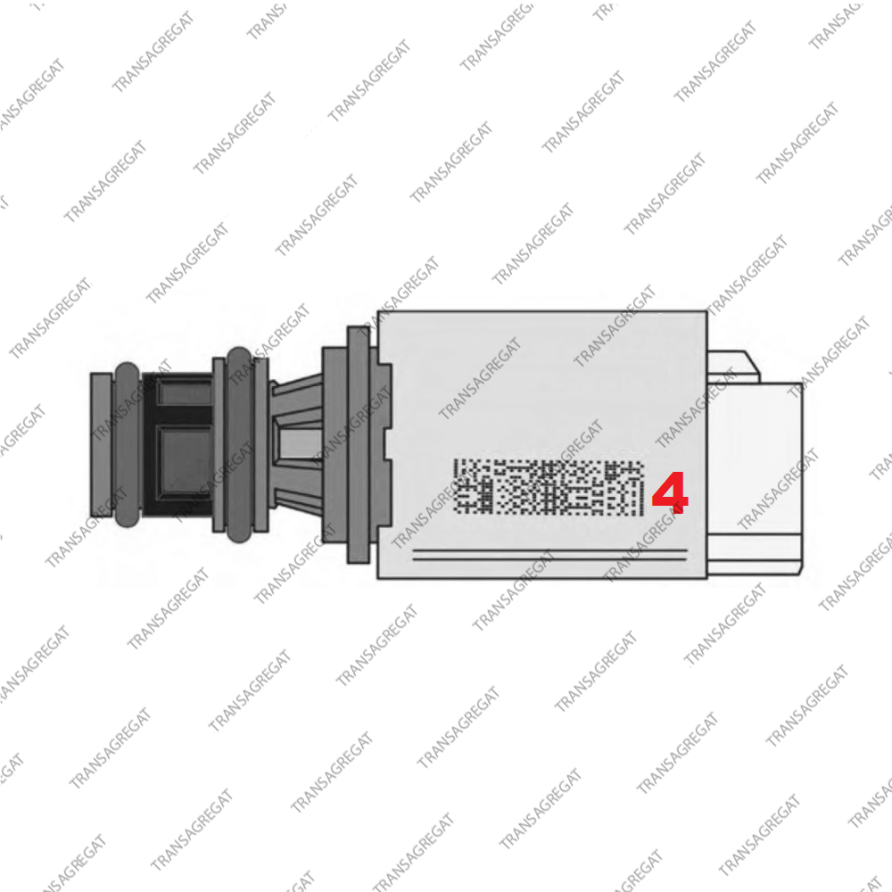 Соленоид переключения A, B, C, D, блокировки (10-up, бежевый разъем, коричневый носик, #4*)